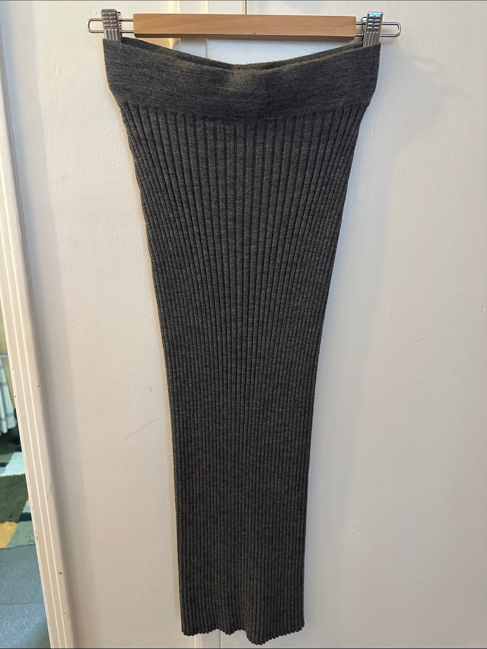 Frank & Oak Ribbed Knit Maxi Skirt